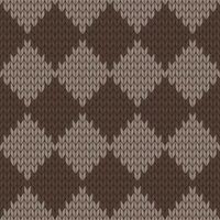 Brown knitted pattern. knitted vector pattern. Seamless gradient pattern for clothing, wrapping paper, backdrop, background, gift card.