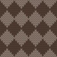 Brown knitted pattern. knitted vector pattern. Seamless gradient pattern for clothing, wrapping paper, backdrop, background, gift card.