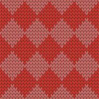 Red knitted pattern. knitted vector pattern. Seamless gradient pattern for clothing, wrapping paper, backdrop, background, gift card.