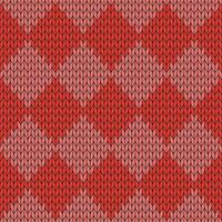 Red knitted pattern. knitted vector pattern. Seamless gradient pattern for clothing, wrapping paper, backdrop, background, gift card.