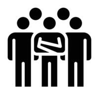 people team icon, team, leader, group vector