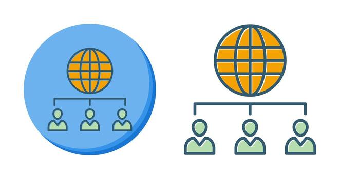 Web ClientServer Vector Icon