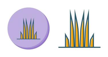 icono de vector de hierba