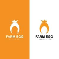 Chicken Egg Logo Farm Illustration Template Vector Design