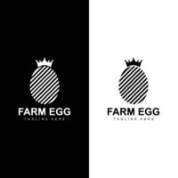 Chicken Egg Logo Farm Illustration Template Vector Design
