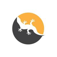 Lizard icon silhouette logo symbol vector