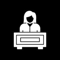 Receptionist Vector Icon Design