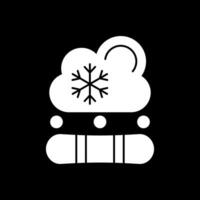 diseño de icono de vector de snowboard