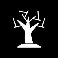 diseño de icono de vector de árbol seco