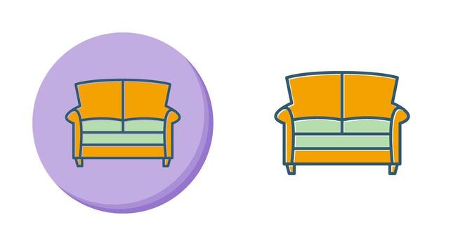 Double Sofa Vector Icon