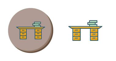 Studying Desk Vector Icon