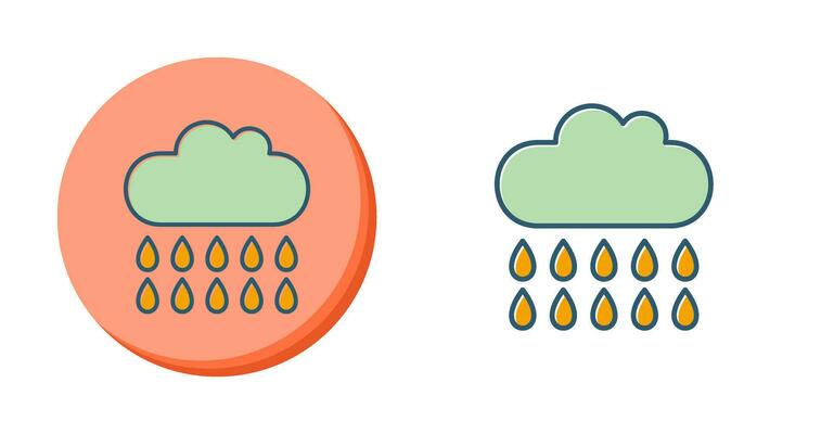 Rain Vector Icon