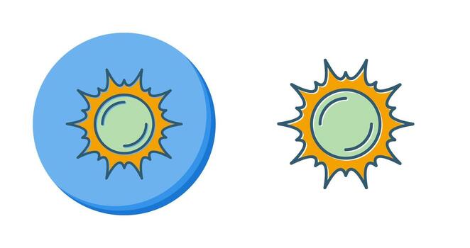icono de vector de sol