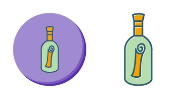 Scroll in Bottle Vector Icon