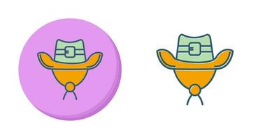 icono de vector de sombrero de vaquero