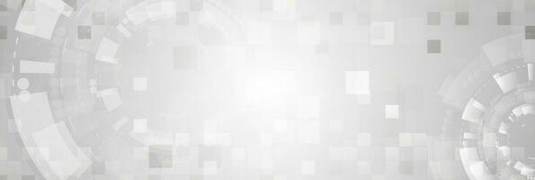 Abstract grey futuristic technology geometry background vector