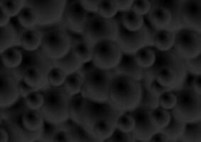 Black blurred balls abstract background vector