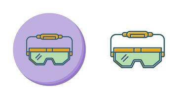 icono de vector de gafas de laboratorio