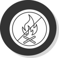 No Fire Allowed Vector Icon Design