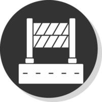 Road Block Vector Icon Design