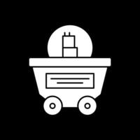 Mine cart Vector Icon Design