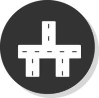 Crossroads Vector Icon Design