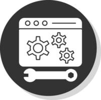 Web maintenance Vector Icon Design
