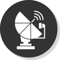 diseño de icono de vector de antena parabólica