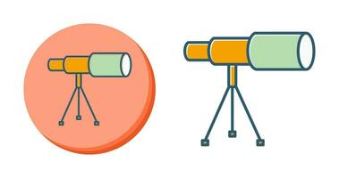 Telescope on Stand Vector Icon