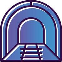 diseño de icono de vector de túnel