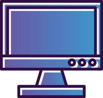 Tv monitor Vector Icon Design