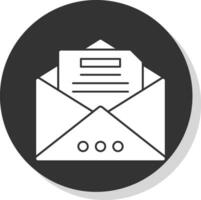 Open mail Vector Icon Design