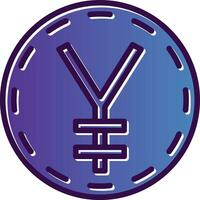 japonés yen vector icono diseño