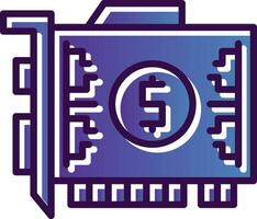 Gpu mining Vector Icon Design