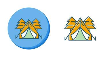 Tent Vector Icon