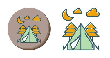 Tent Vector Icon