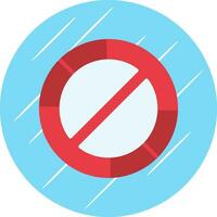 prohibido vector icono diseño