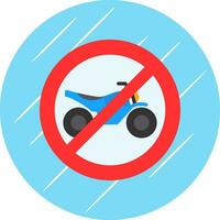 No Bike Vector Icon Design