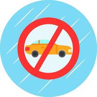 No Overtaking Vector Icon Design