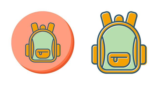 icono de vector de mochila