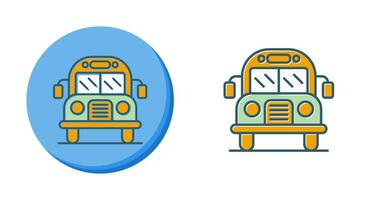 icono de vector de autobús escolar