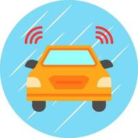 Autonomous car Vector Icon Design