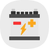 Car battery Vector Icon Design