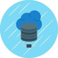 Cloud database Vector Icon Design