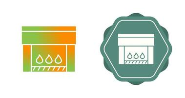 Electric Fireplace Vector Icon