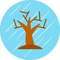 diseño de icono de vector de árbol seco