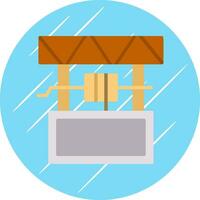 Water Well Vector Icon Design