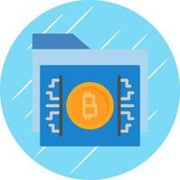 bitcoin almacenamiento vector icono diseño