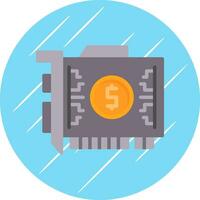 Gpu mining Vector Icon Design