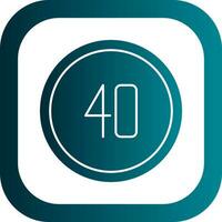 Speed Limit Vector Icon Design